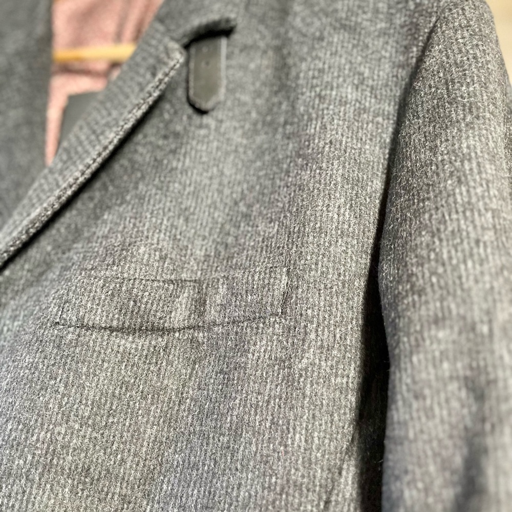 NWT Tall Men’s Ted Baker London Designer Wool 3 Quarter Length Coat Size 2XL - Picture 6 of 10